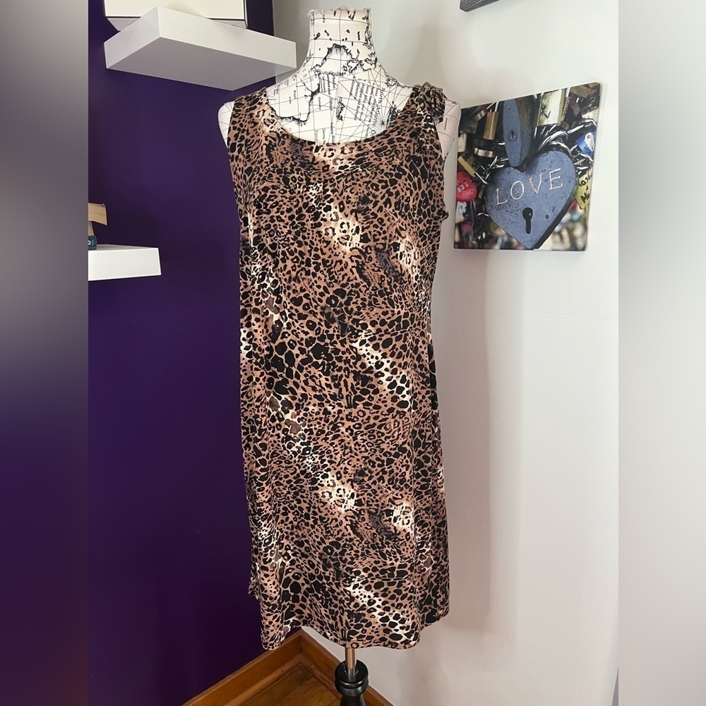 7 for $30 Alfani Animal Print Sleeveless Dress